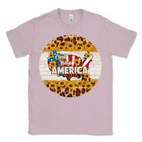 Lilac god bless america round coaster Classic Tee - HRA Design Shop