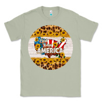 Matcha god bless america round coaster Classic Tee - HRA Design Shop