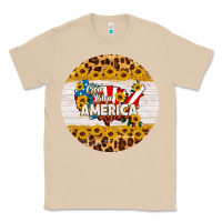 Mushroom god bless america round coaster Classic Tee - HRA Design Shop