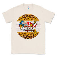 Natural god bless america round coaster Classic Tee - HRA Design Shop