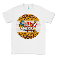 White god bless america round coaster Classic Tee - HRA Design Shop