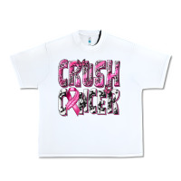 White Crush Cancer Urban Heavy Tee - texasbilliewilder