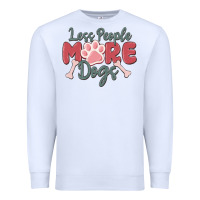 White less people more dogs Premium Sweatshirt - MaliasSmallBusiness