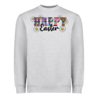 Heather Grey happy easter daisys Heavyweight Sweatshirt - RanaPortraitStore