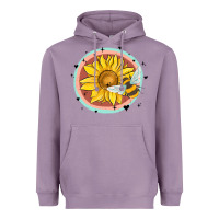 Lavender bee and sunflower Heavyweight Hoodie - MaliasSmallBusiness