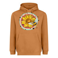 Meerkat bee and sunflower Heavyweight Hoodie - MaliasSmallBusiness