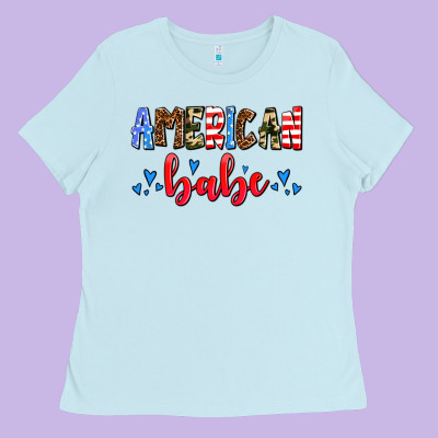 American Babe Ladies Tee Designed By Adodesignshop
