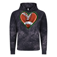 Cloud Black football heart Vintage Hoodie - texasbilliewilder