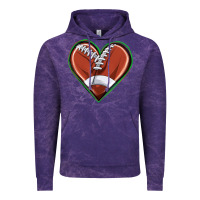 Football Heart Vintage Hoodie | Teevron