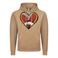 Vintage Coffee football heart Vintage Hoodie - texasbilliewilder