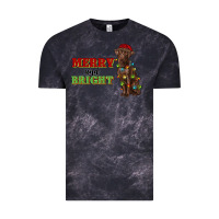 Cloud Black merry and bright labrador Vintage Tee - RanaPortraitStore