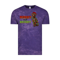 Cloud Purple merry and bright labrador Vintage Tee - RanaPortraitStore