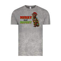 Cloud Rock merry and bright labrador Vintage Tee - RanaPortraitStore