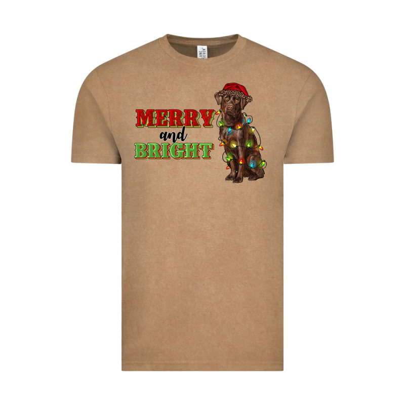 Merry And Bright Labrador Vintage Tee by RanaPortraitStore | Teevron