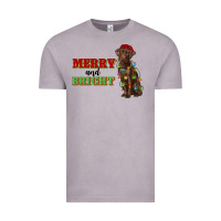 Vintage Zinc merry and bright labrador Vintage Tee - RanaPortraitStore