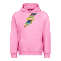 Fuchsia Pink Yellow Aztec Patterned Lightning Urban Hoodie - Bettercallsaul