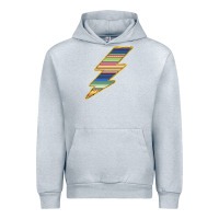 Heather Grey Yellow Aztec Patterned Lightning Urban Hoodie - Bettercallsaul