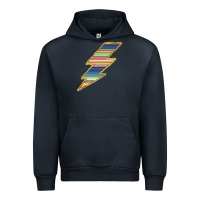 Navy Yellow Aztec Patterned Lightning Urban Hoodie - Bettercallsaul