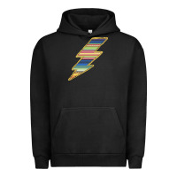Pigment Black Yellow Aztec Patterned Lightning Urban Hoodie - Bettercallsaul