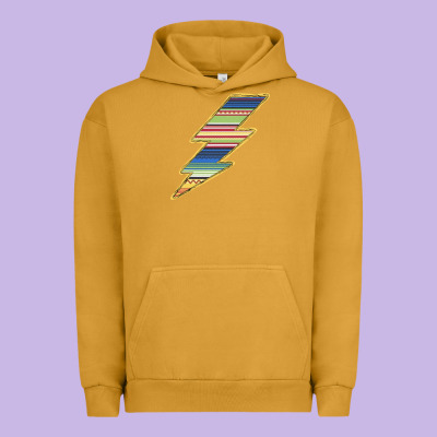 Yellow Aztec Patterned Lightning Urban Hoodie Designed By Bettercallsaul