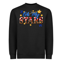 Black oh my stars Heavyweight Sweatshirt - texasbilliewilder