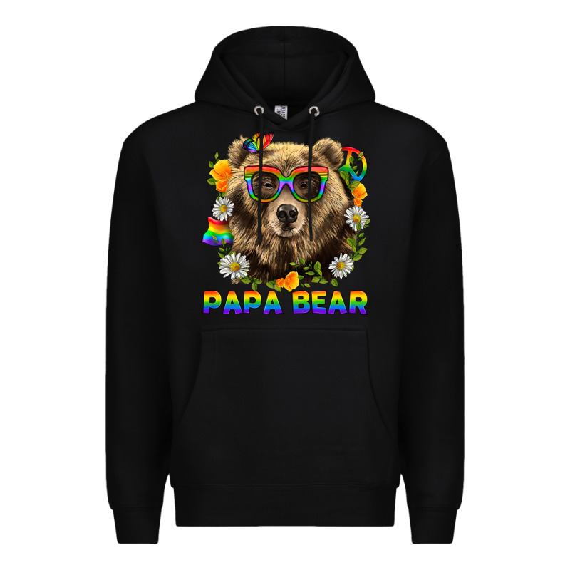 Papa Bear Pride Lgbtq+ Premium Hoodie by BundleAndBundleShop | Teevron
