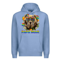 Colony Blue Papa Bear Pride LGBTQ+ Premium Hoodie - BundleAndBundleShop