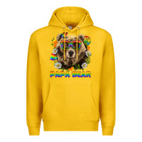 Lemon Papa Bear Pride LGBTQ+ Premium Hoodie - BundleAndBundleShop