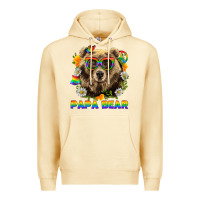 Pina Colada Papa Bear Pride LGBTQ+ Premium Hoodie - BundleAndBundleShop