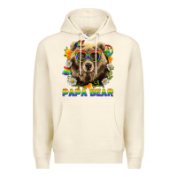 Sandshell Papa Bear Pride LGBTQ+ Premium Hoodie - BundleAndBundleShop