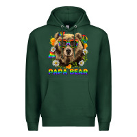 Sports Green Papa Bear Pride LGBTQ+ Premium Hoodie - BundleAndBundleShop