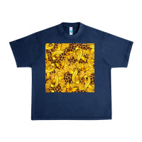 Navy Childhood Cancer Butterfly Urban Heavy Tee - texasbilliewilder
