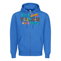 True Royal best teacher ever Zipper Hoodie - BundleAndBundleShop