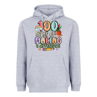 Heather Grey 100 days of making a difference Heavyweight Hoodie - MaliasSmallBusiness