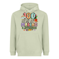 Matcha 100 days of making a difference Heavyweight Hoodie - MaliasSmallBusiness