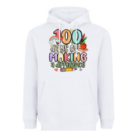 White 100 days of making a difference Heavyweight Hoodie - MaliasSmallBusiness