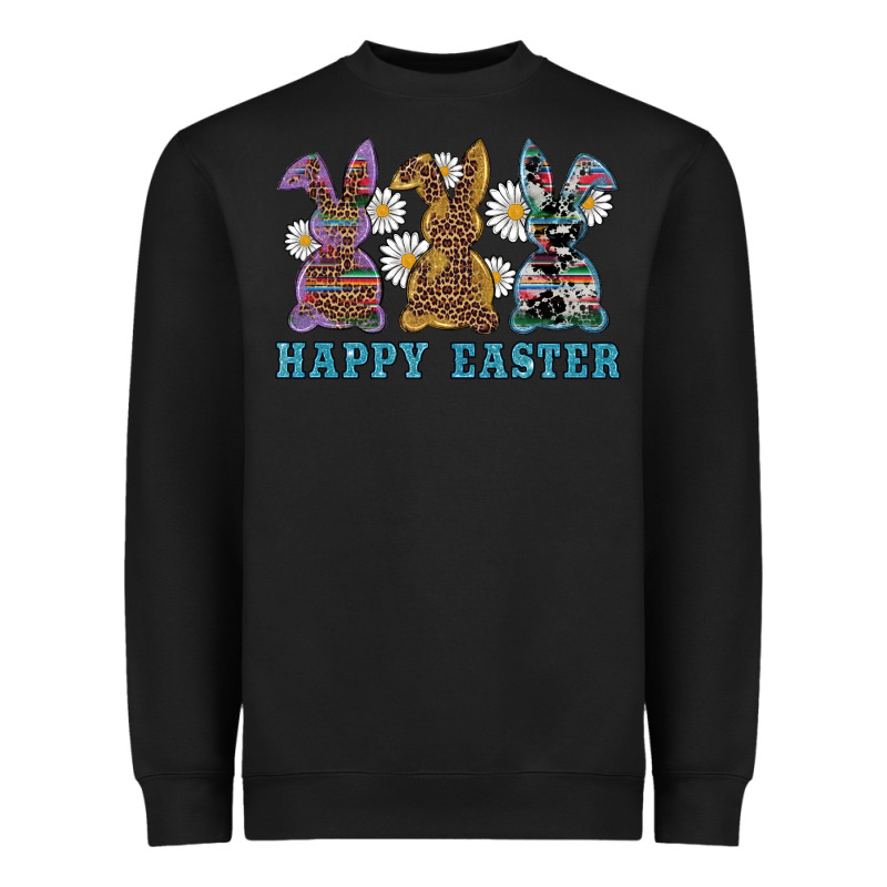 Easter Western Bunnys Happy Easter Heavyweight Sweatshirt by RanaPortraitStore | Teevron