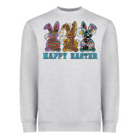 Heather Grey easter western bunnys happy easter Heavyweight Sweatshirt - RanaPortraitStore