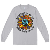Moon Dust blessed is the nation whose god is the lord Long Sleeve Tee - CowhideDigitalArt