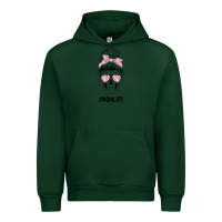 Forest Green Pink Flower Mom Skull Urban Hoodie - Bettercallsaul