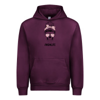 Mauve Wine Pink Flower Mom Skull Urban Hoodie - Bettercallsaul