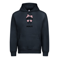 Navy Pink Flower Mom Skull Urban Hoodie - Bettercallsaul
