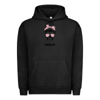 Pigment Black Pink Flower Mom Skull Urban Hoodie - Bettercallsaul
