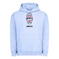 Pigment Grape Ice Pink Flower Mom Skull Urban Hoodie - Bettercallsaul