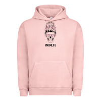 Pigment Salmon Pink Flower Mom Skull Urban Hoodie - Bettercallsaul