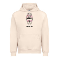 Sandshell Pink Flower Mom Skull Urban Hoodie - Bettercallsaul