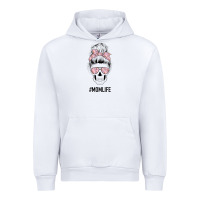 White Pink Flower Mom Skull Urban Hoodie - Bettercallsaul