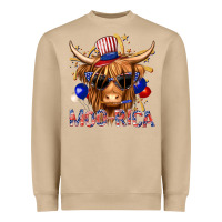 Mushroom moorica with cow billie wilder Heavyweight Sweatshirt - texasbilliewilder