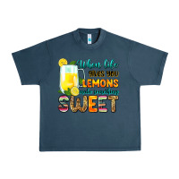 Midnight Navy when life gives you lemons make someting sweet Urban Heavy Tee - Zillion Design Studio