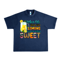 Navy when life gives you lemons make someting sweet Urban Heavy Tee - Zillion Design Studio